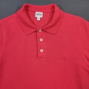 Armani Collezioni Pink Viscose Blend Polo Shirt Mens Slim Small Pink Q51M77 X7